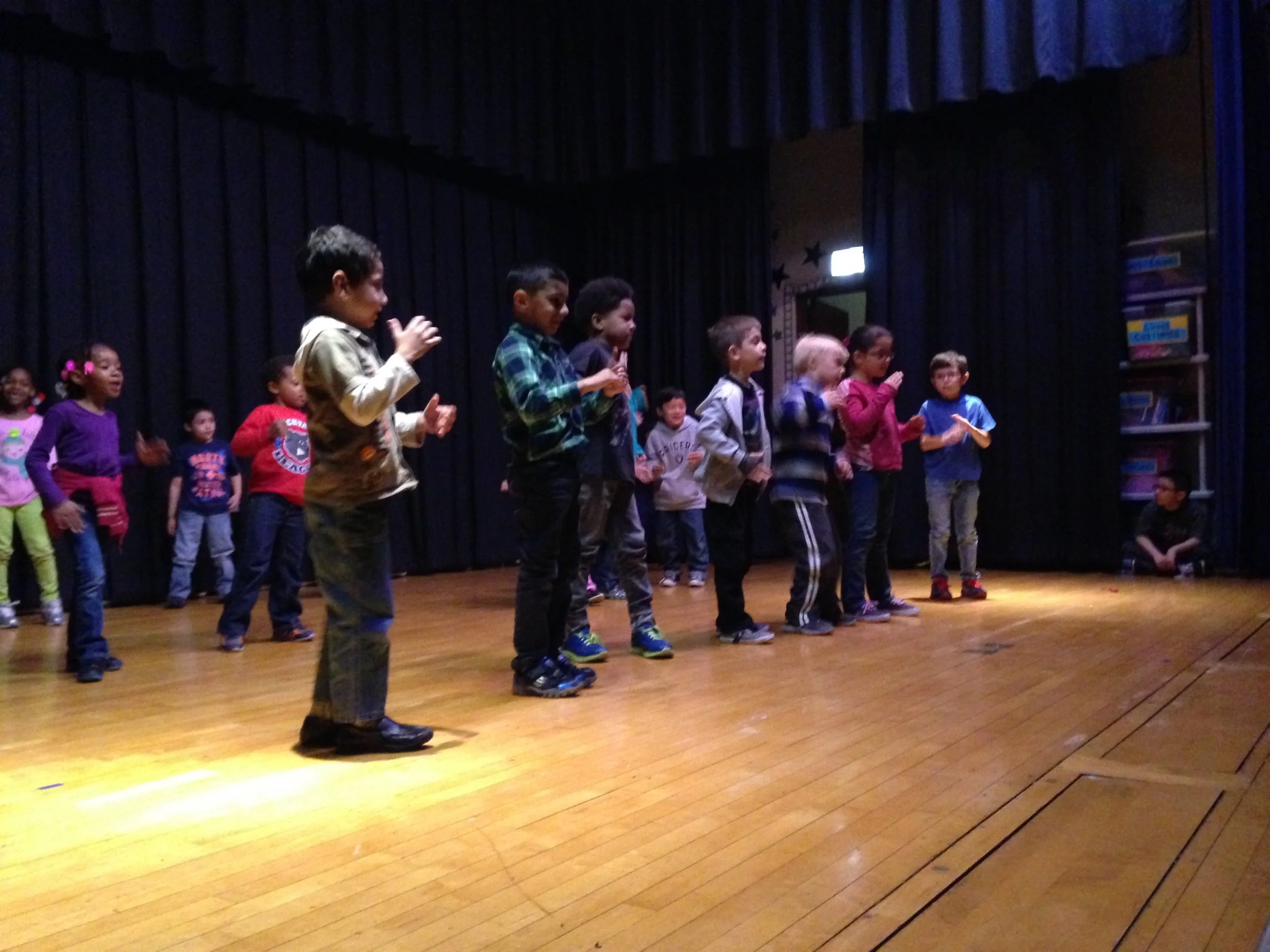 Each year at Rogers School I put over 700 students onstage. This school program was funded by Donna's Good Things: an organization founded by a family who lost their young daughter to cancer, and were committed to sharing the joy of dance which had buoyed their daughter during her illness.