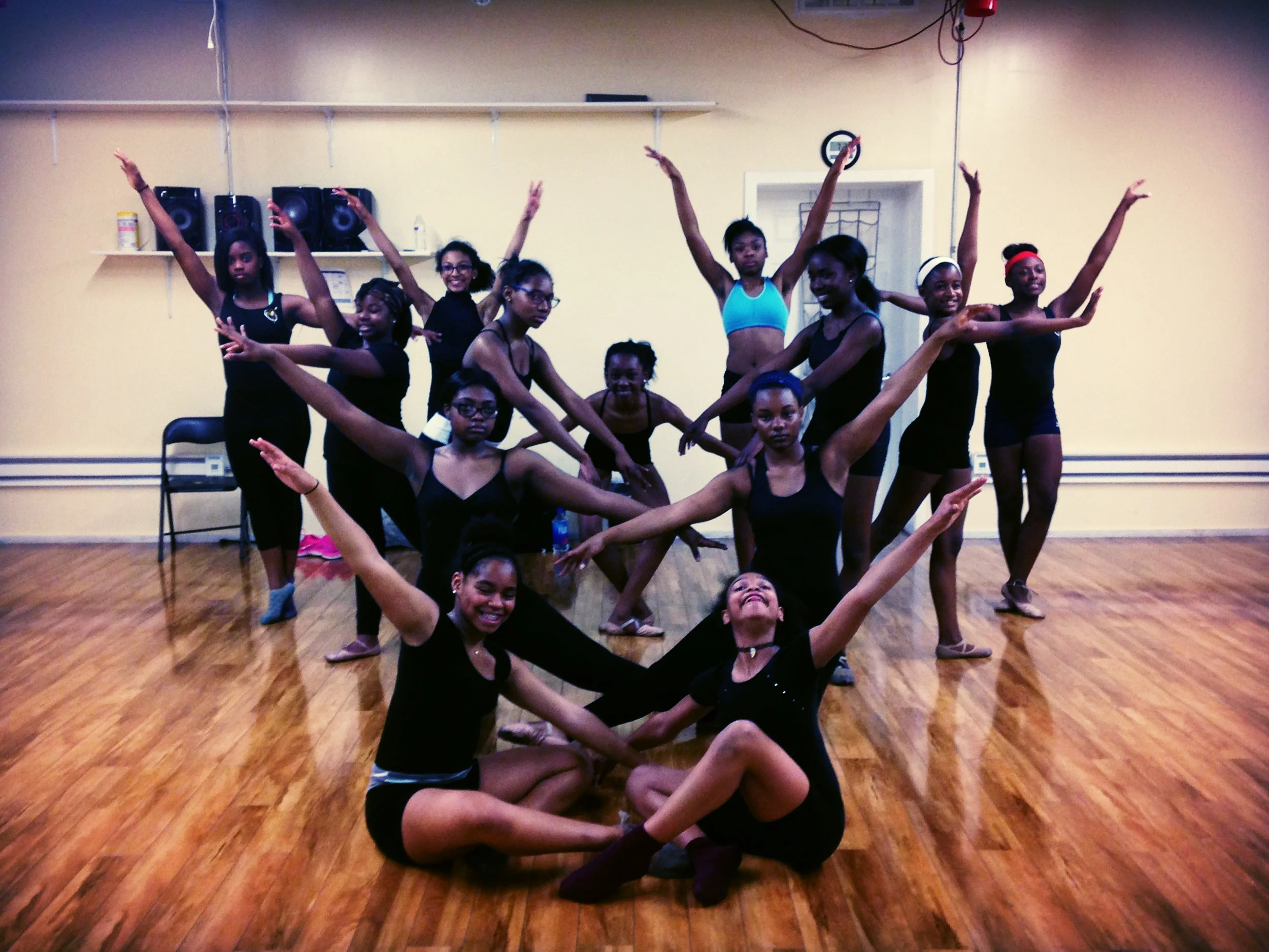 Chicago Contemporary Dance Theater (above) and DancEd Dance Center (below) are on opposite sides of Chicago. When my students from these studios competed against each other one year, I found all of them together backstage chatting and supporting the other teams.