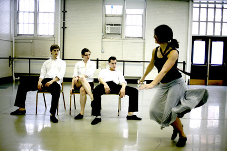 Tease (2007) "Tease" was presented on April 14, 2007 as choreographic research with an academic paper at the University of Iowa Craft Critique Culture Conference: Sex in Public, Sex in private. The paper, written by Christine Hands, was titled: “Masculine Men and the Search for other Options: Masculinity Performance on the Western Stage.”