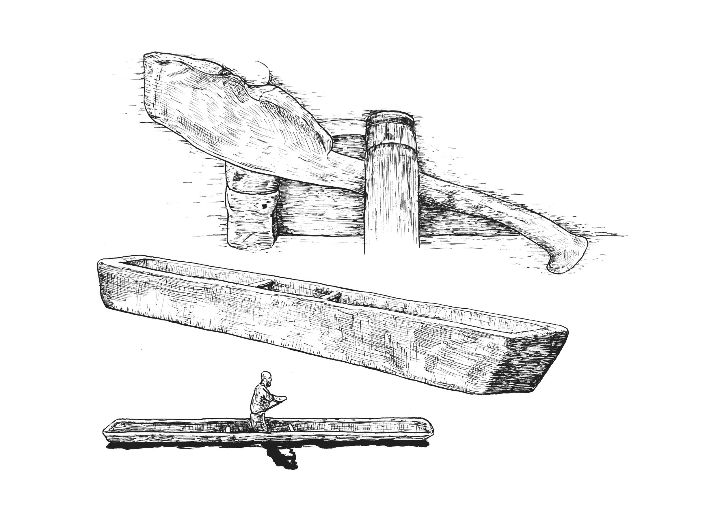 Lee Island Logboat - John Flynn