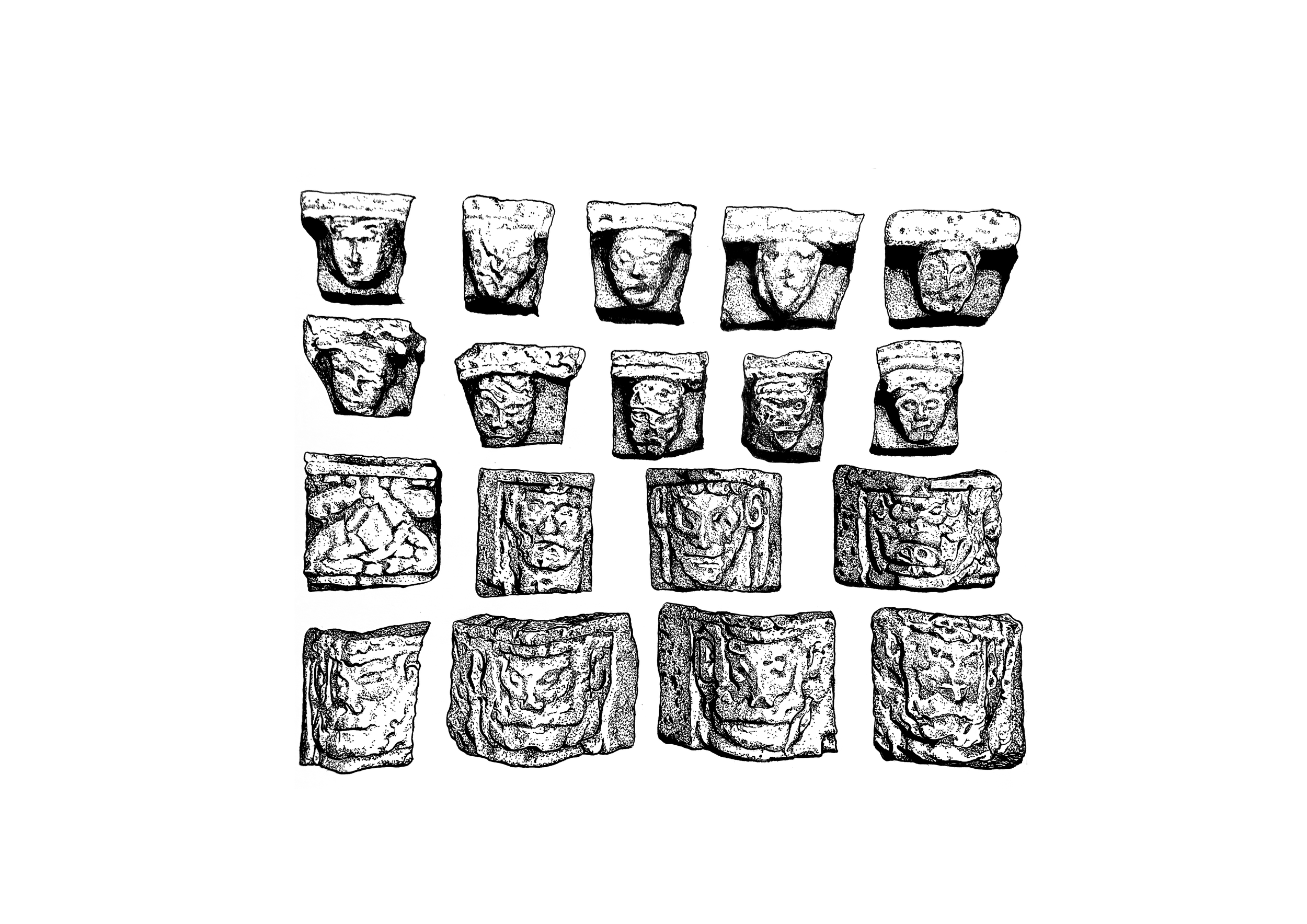 Inchagoill Carved Heads - John Flynn