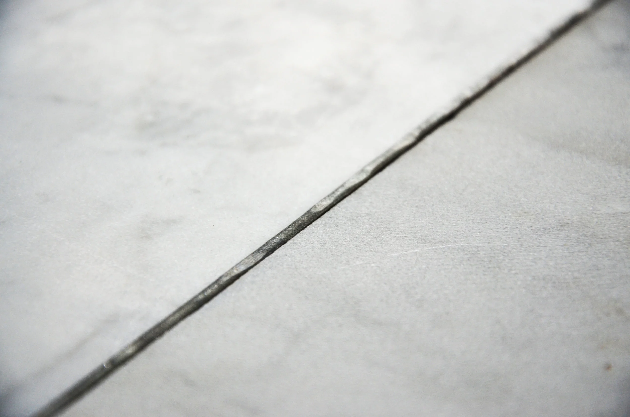 1:10 model of steel joint made together with stone mason and blacksmith 