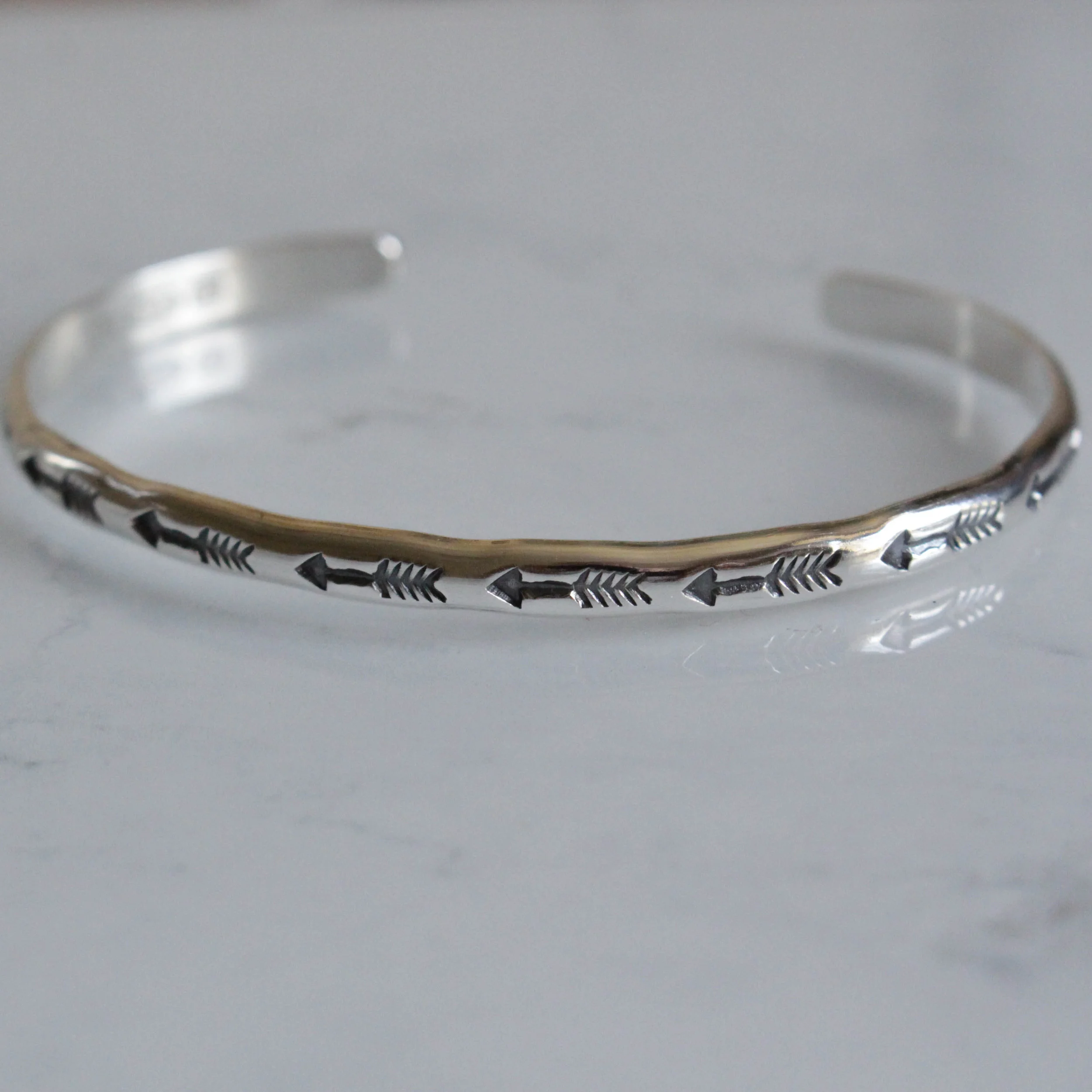 Arrows Skinny Stacking Cuff *MADE TO ORDER*