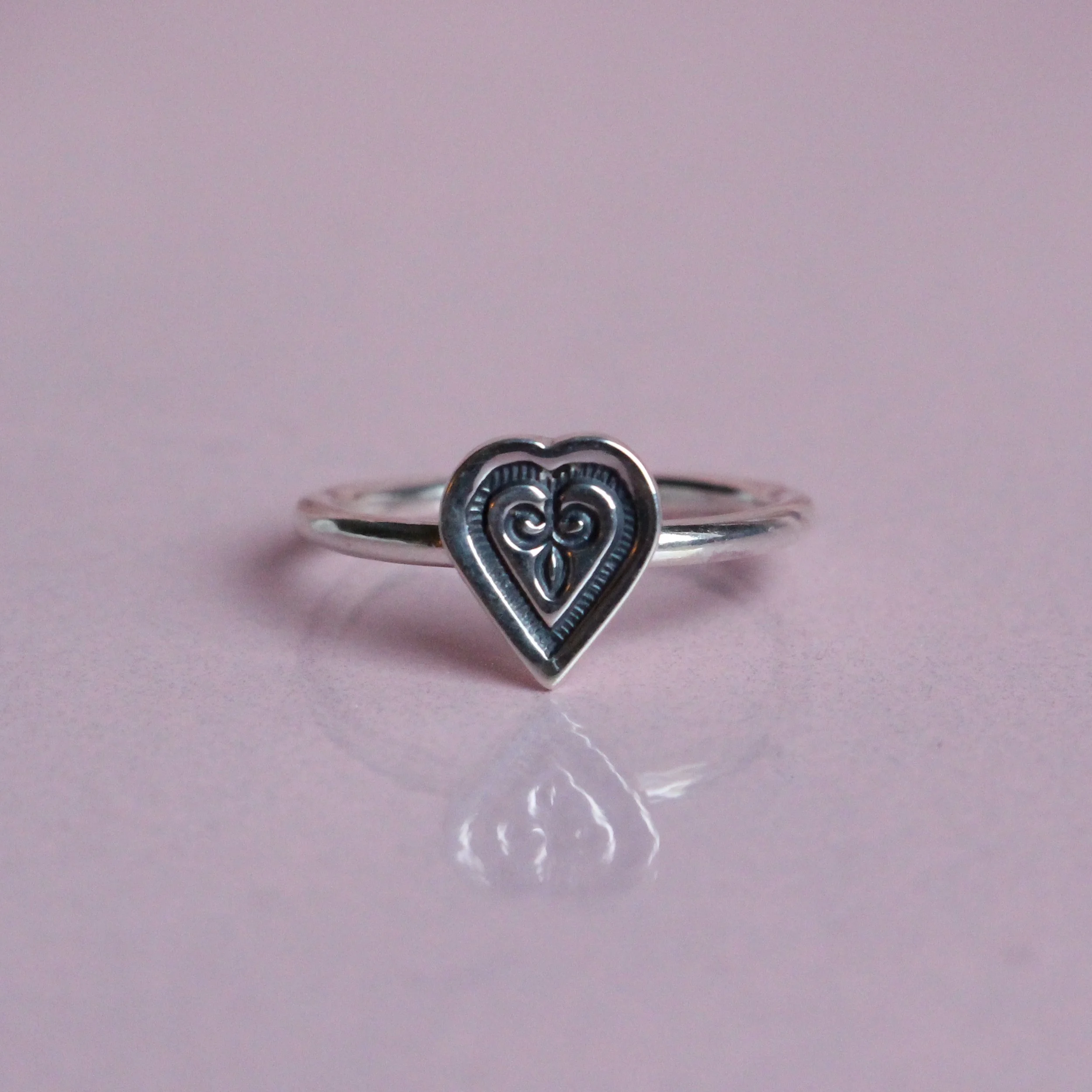 Sweetheart stacking ring *made to order*