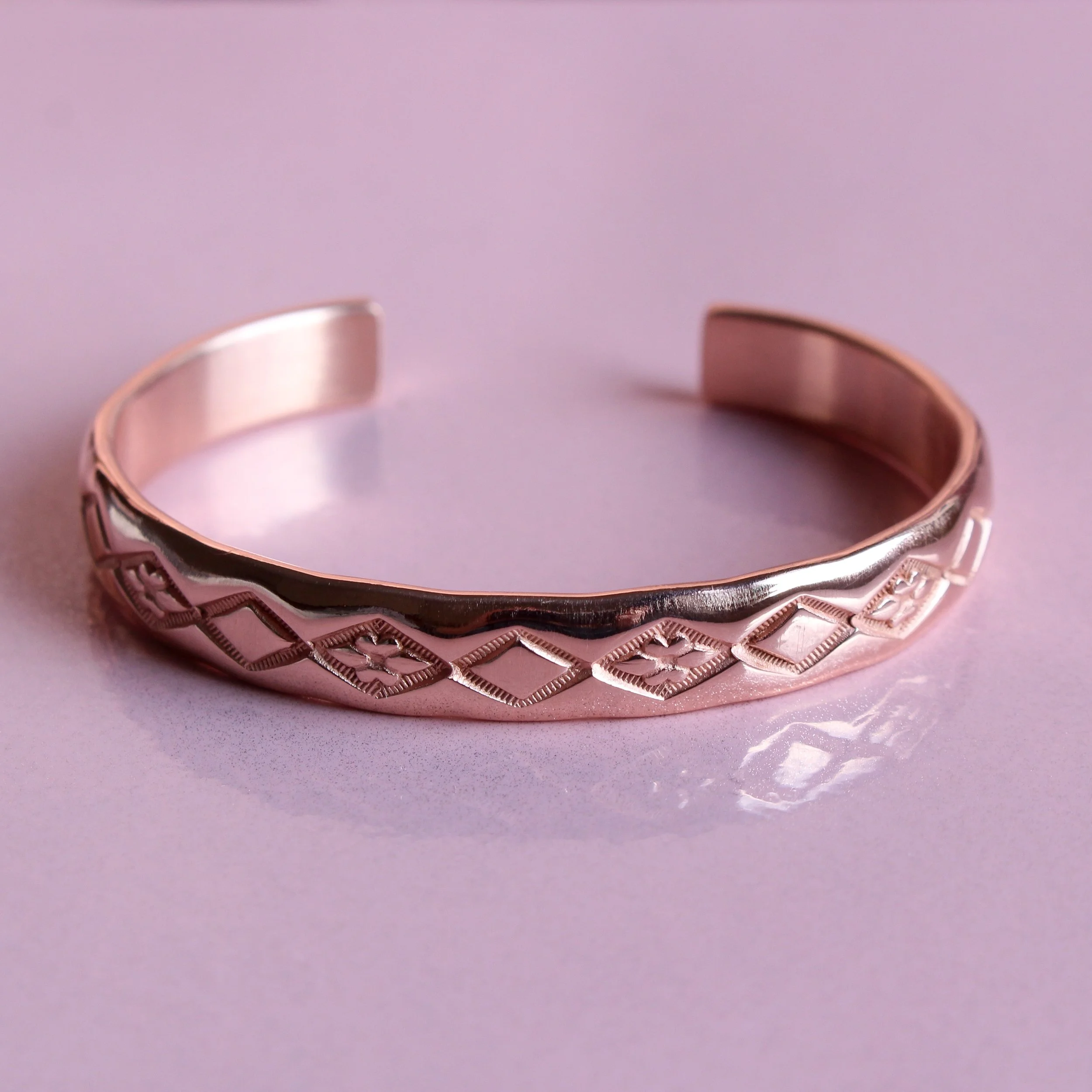 Chunky copper cuff 2 5.5”