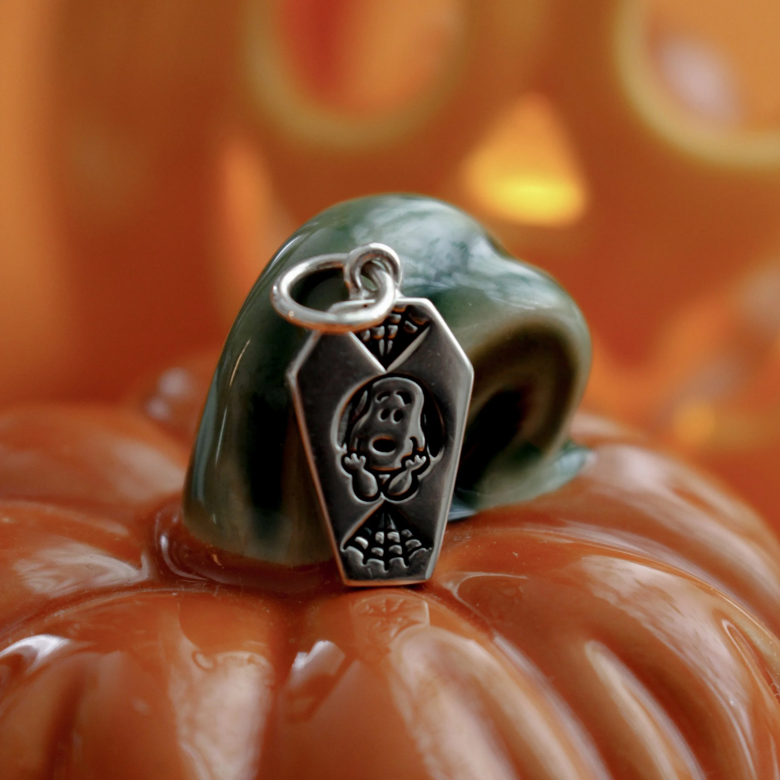 Lucky pup coffin web charm