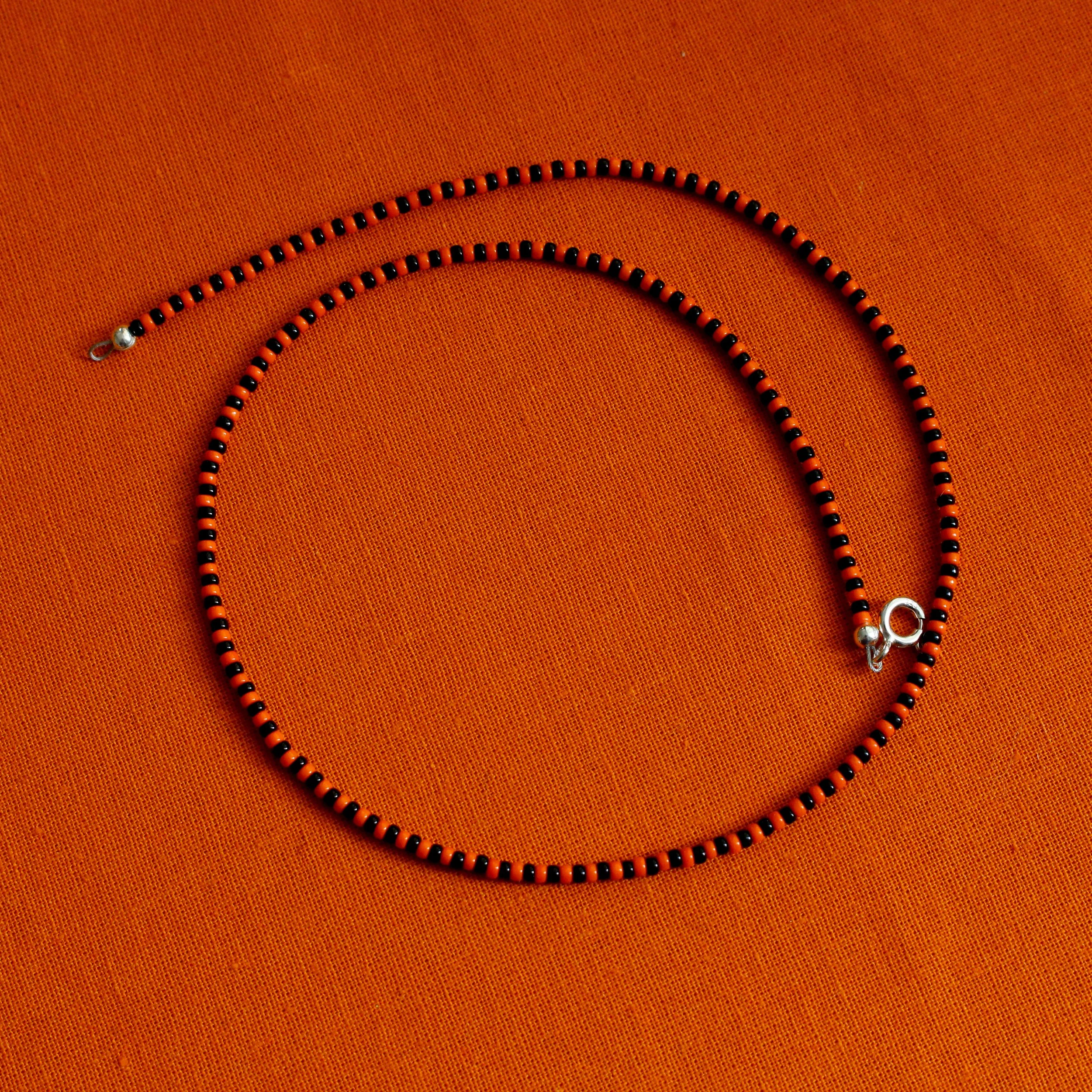 Halloween seed bead chain (3 colours)