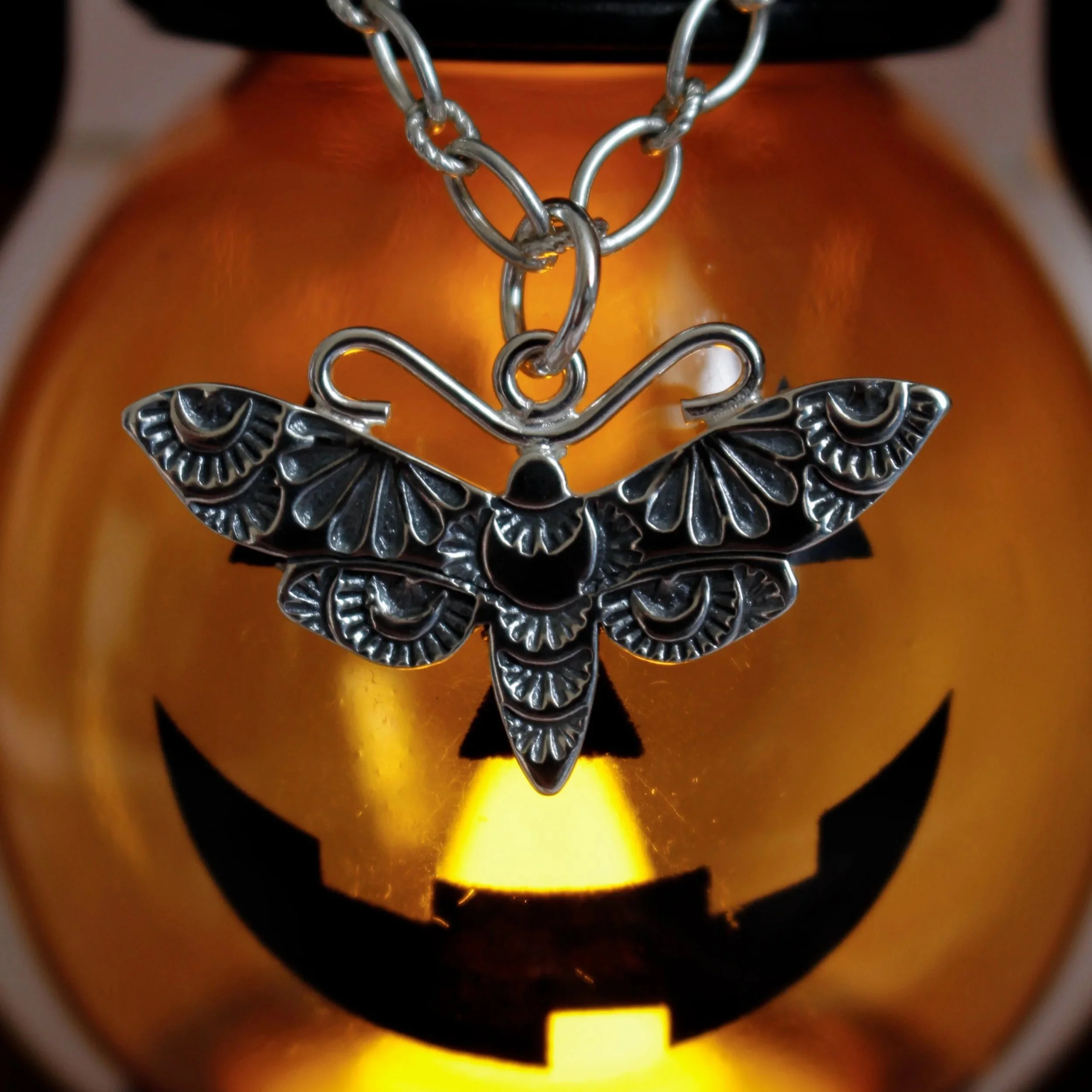 Spooky moth charm *made to order*
