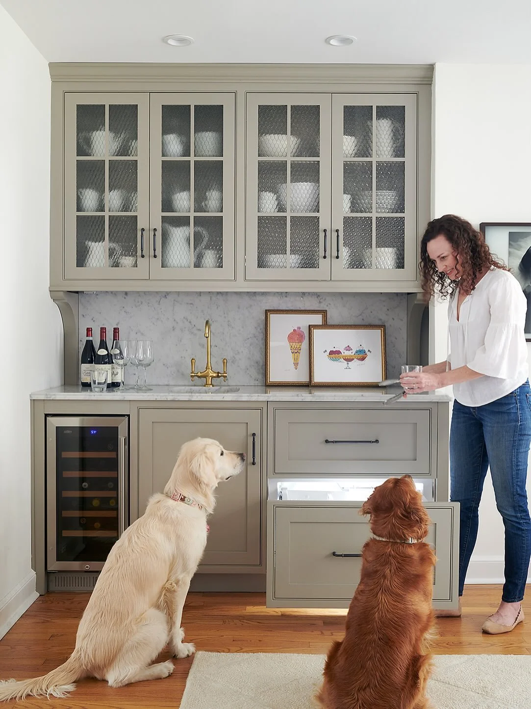 Do you have big dreams for your small kitchen?

Before you start tearing down walls, or budgeting for an expensive addition, consider overflow built-ins in adjacent rooms. Beverage stations, bar areas, wine storage, serving space, and even hand washi