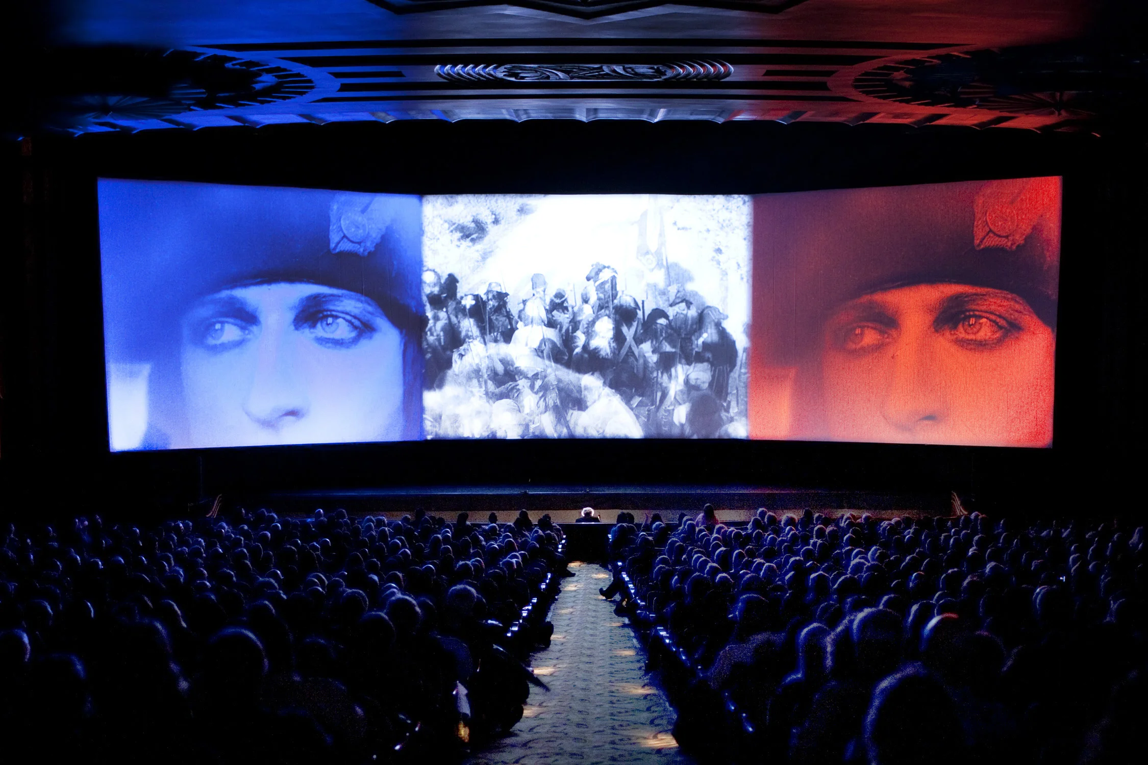 Abel Gance's Napol éon at the Paramount Theatre Oakland, 2012. (Photo by Pamela Gentile, courtesy of San Francisco Silent Film Festival.)