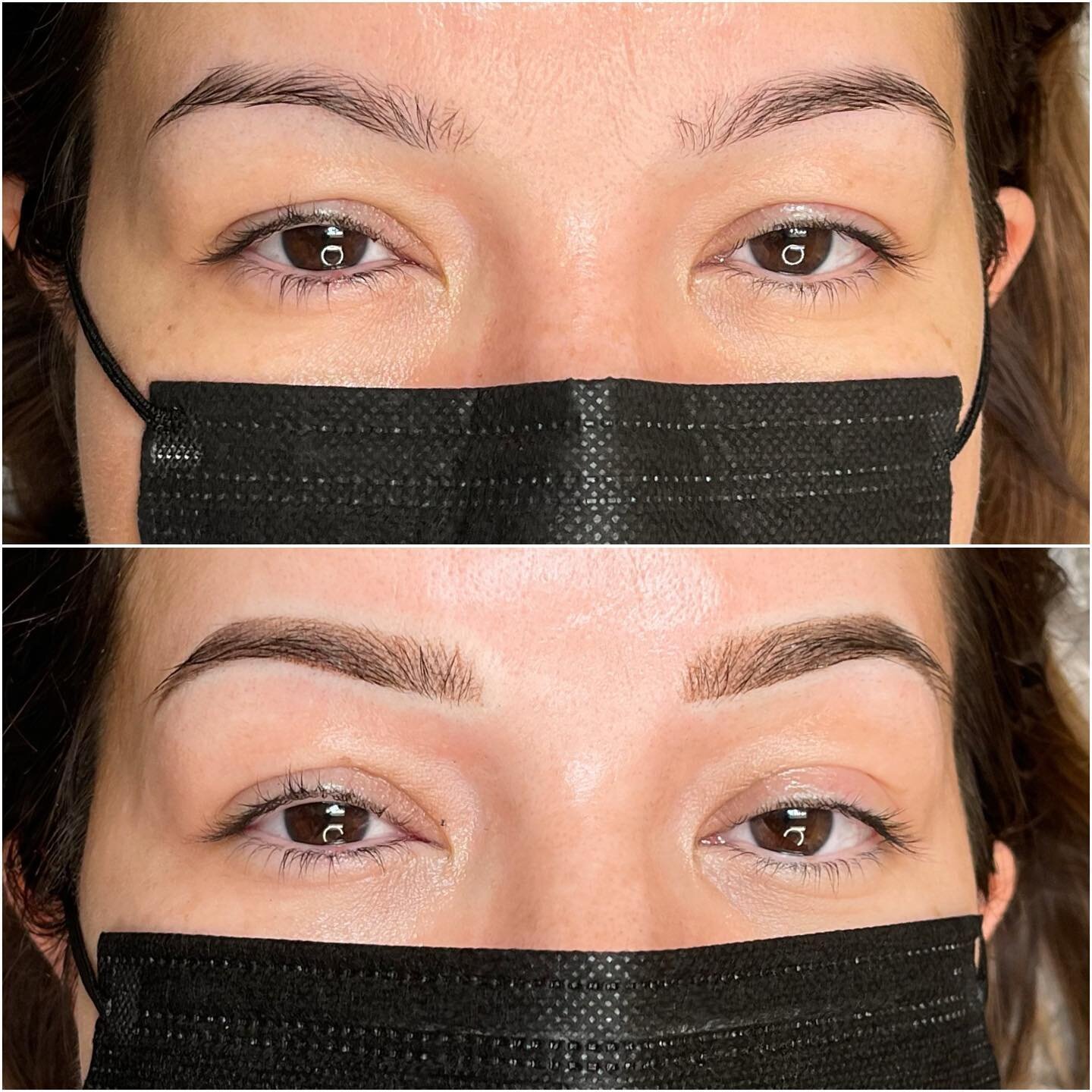 Client: I want them as natural as possible

Me: As you wish ✨

My first approach to your eyebrows is to keep them as subtle as possible and from there, we build. 

Roughly six weeks after your initial appointment, you&rsquo;ll return for a touch-up a