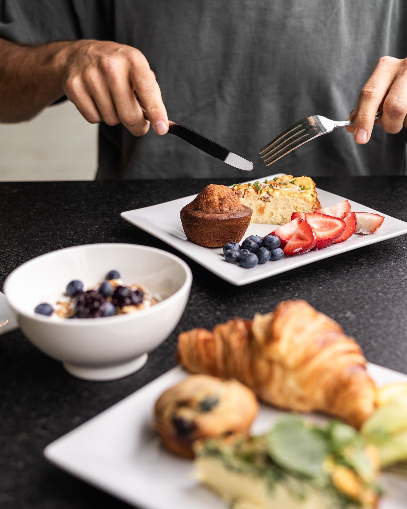 Mornings on Chebeague, done right. Fresh coffee, a full plate, and time to ease into the day.