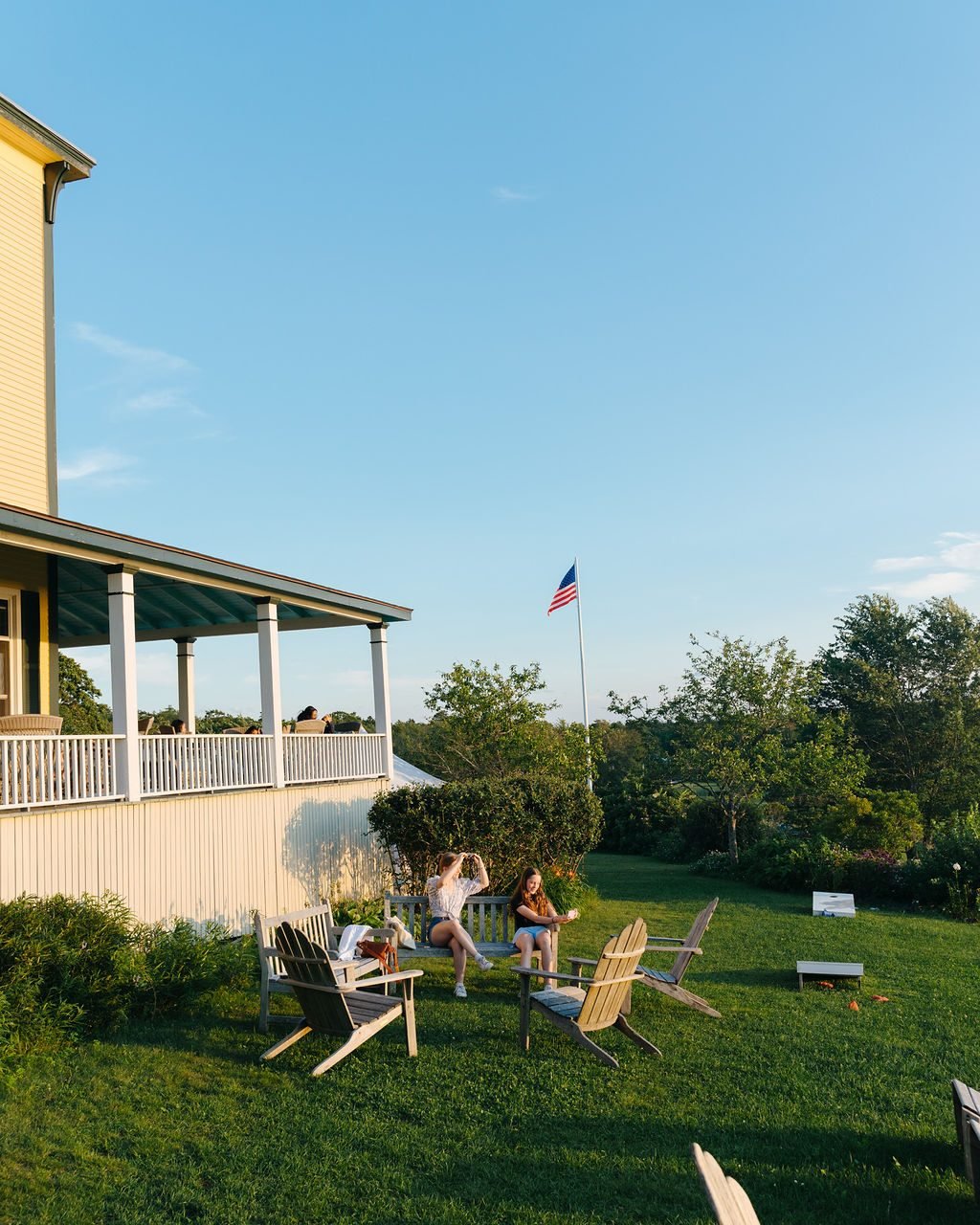 Lawn games, late light, and nowhere else to be. Book your stay with us!