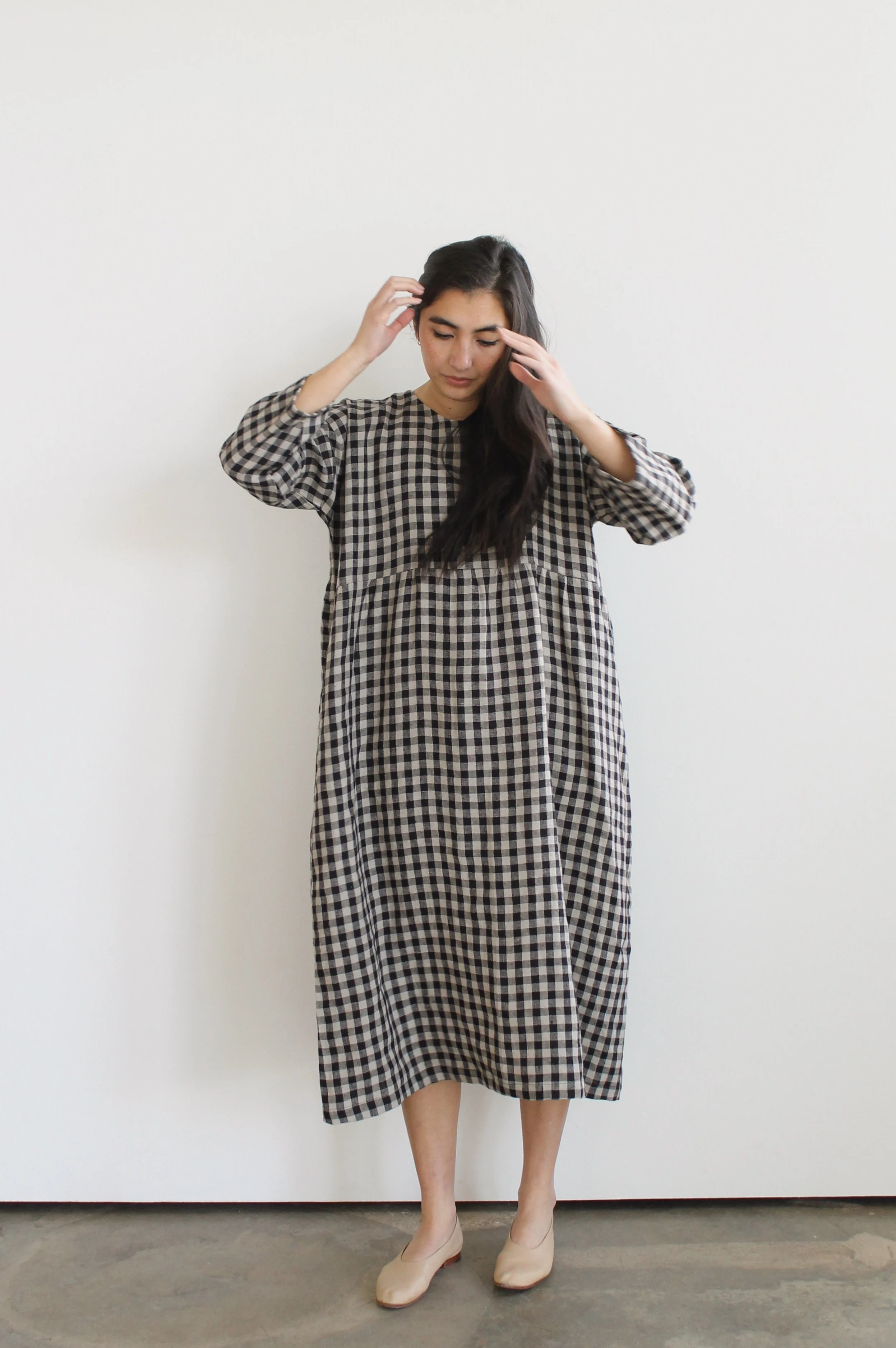 chinese dress ladies Gingham Daydream Midi Dress