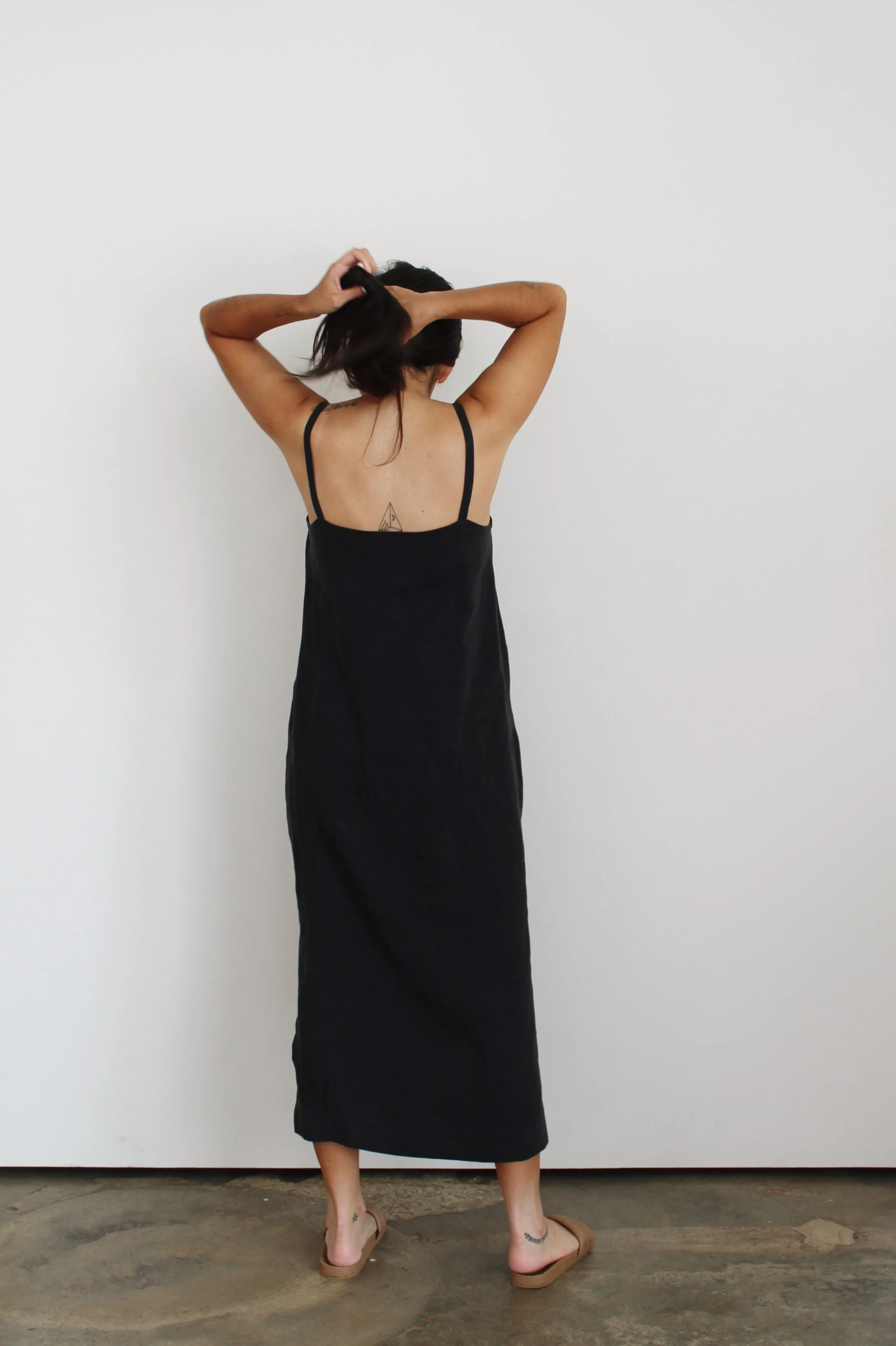 dress 5 in cinder (linen) eli & barry dress 5 in cinder (linen) eli & barry