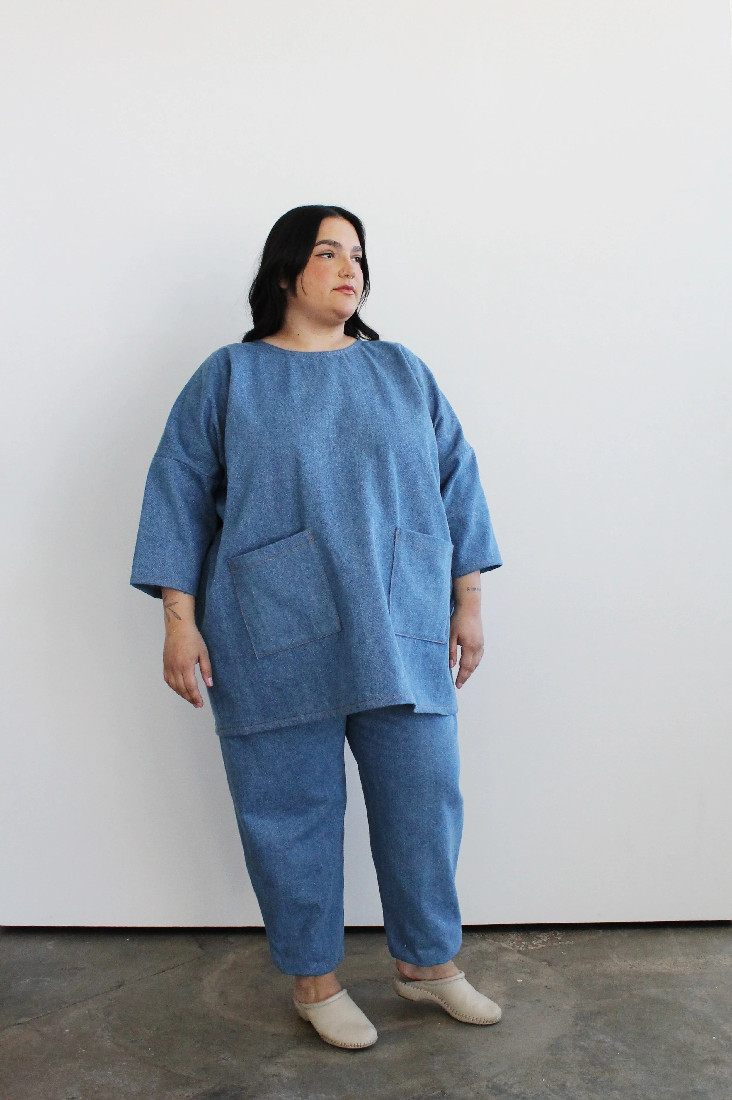 smock 1 in denim (vintage indigo)