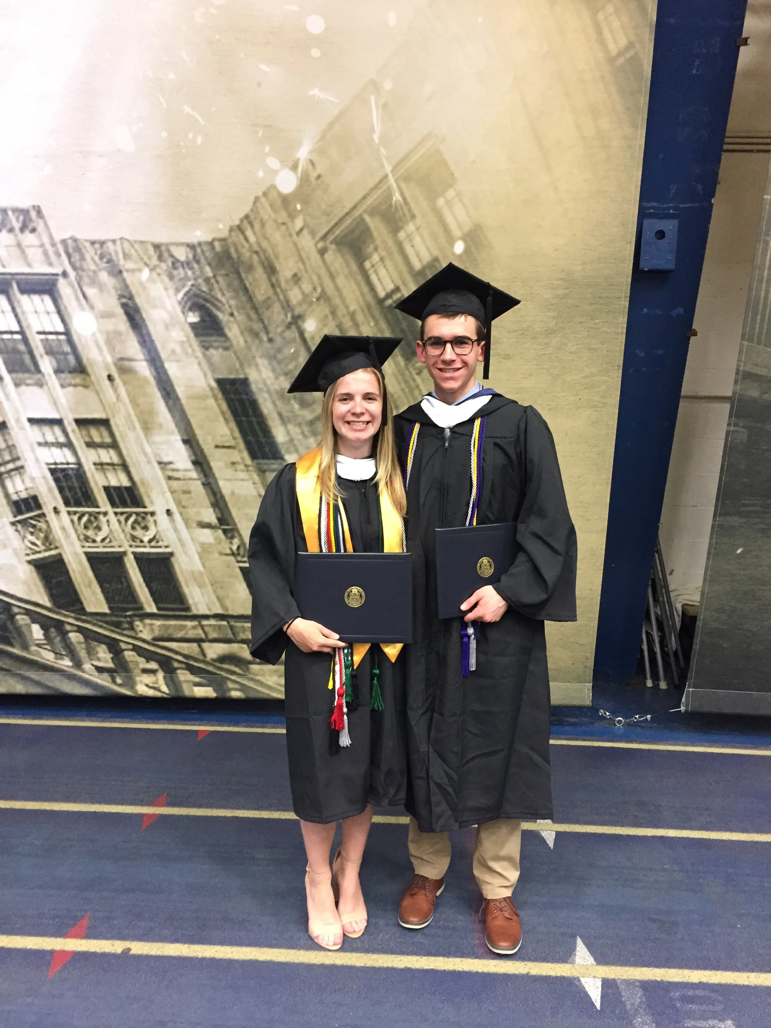 The recent graduates and Carlson lab alumni Monica and Ben