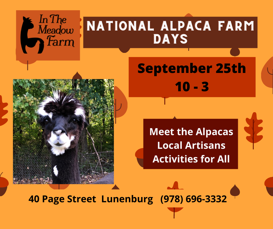 National Alpaca Farm Days - Sept. 25th — In The Meadow Farm Alpacas
