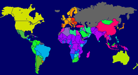 Source: Neural Networks Research Centre, Helsinki University of Technology. (1997). World Poverty Map. www.cis.hut.fi