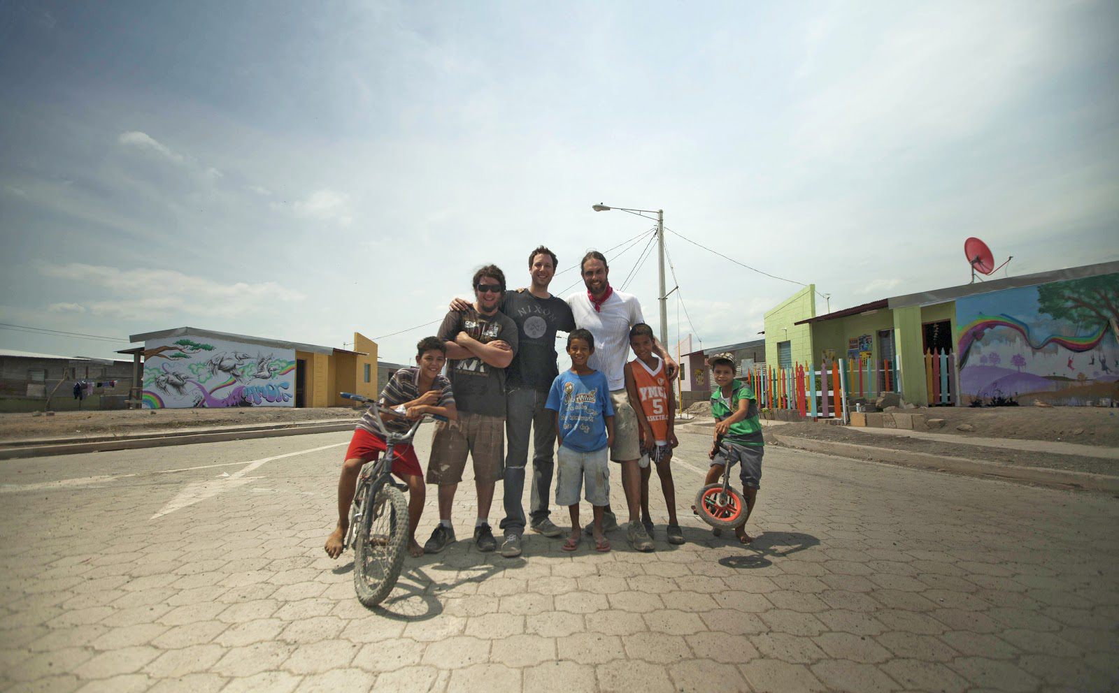 Mural painted in a local community in Managua, Nicaragua. With the organization Love Light & Melody 