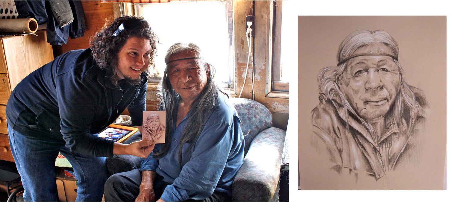 Drawing done & for a man in Pine Ridge, SD
