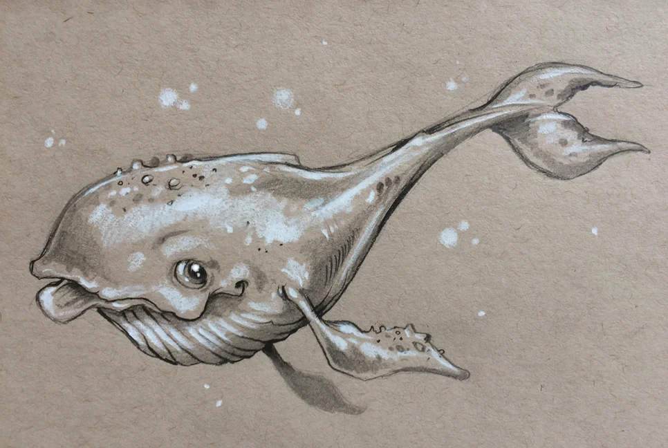  Sketch mock-up done for part of a mural 