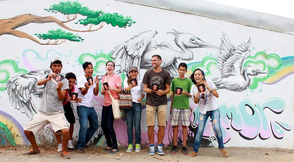 Mural painted in a local community in Managua, Nicaragua. With the organization Love Light & Melody