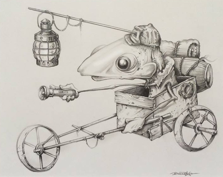 Drawing from a series about adventure & exploring