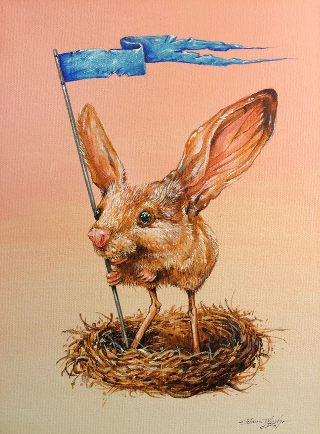 acrylic on canvas. 9in X 12in