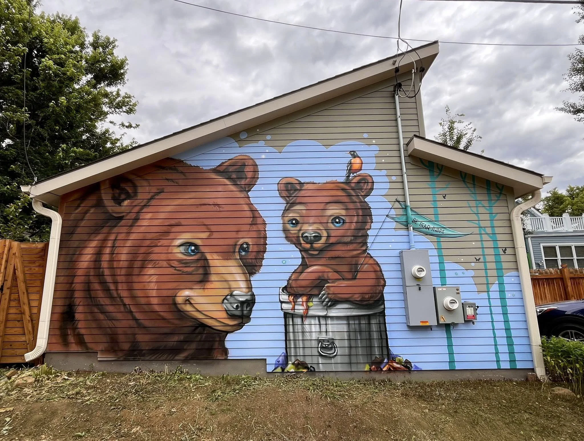 'Be Bear Aware' mural