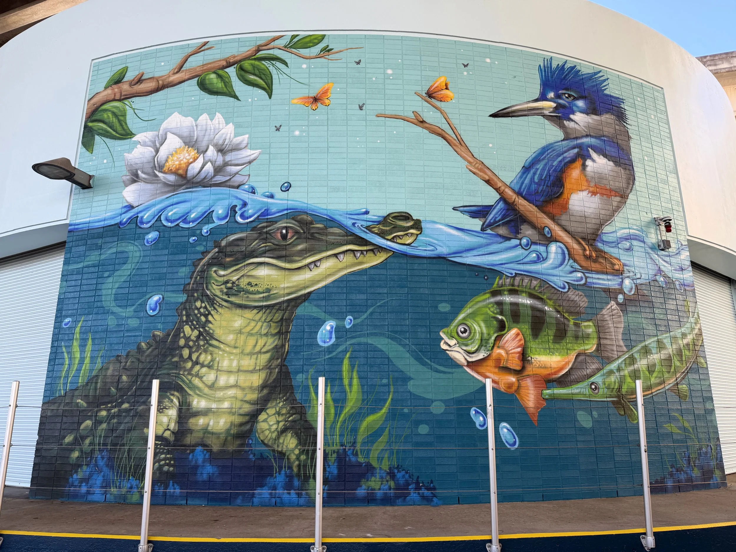 St Johns River mural
