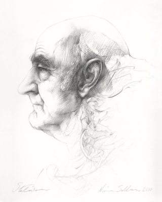 Nina Sellars, Stelarc, drawing, 2010