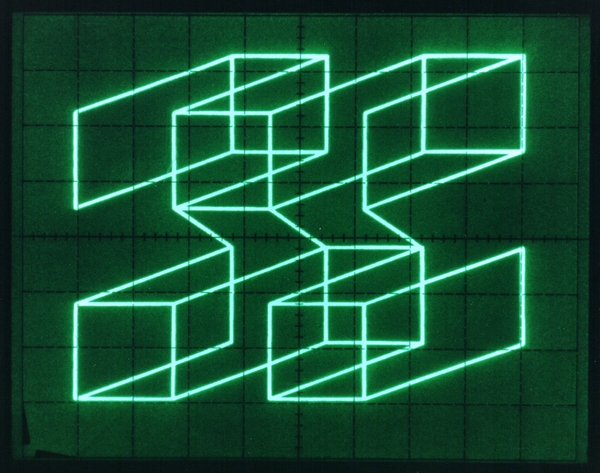 Dominic Boreham, Reversible and inversible configuration, 1977, computer and oscilloscope.jpg