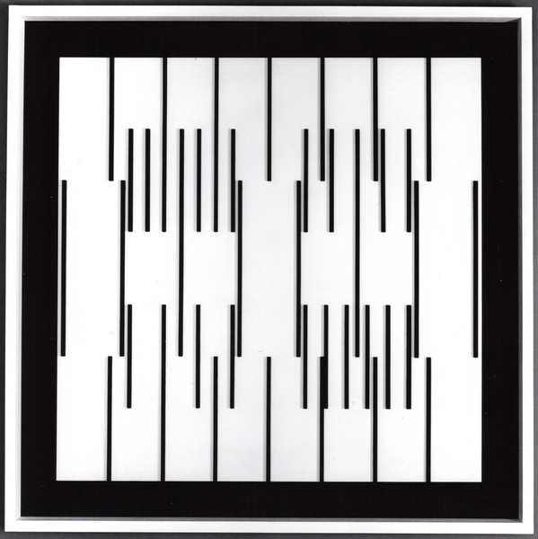 Dominic Boreham, Relief Indeterminacy Grid 79, 1982, painted wood and perspex 121 x 121 x 6.jpg