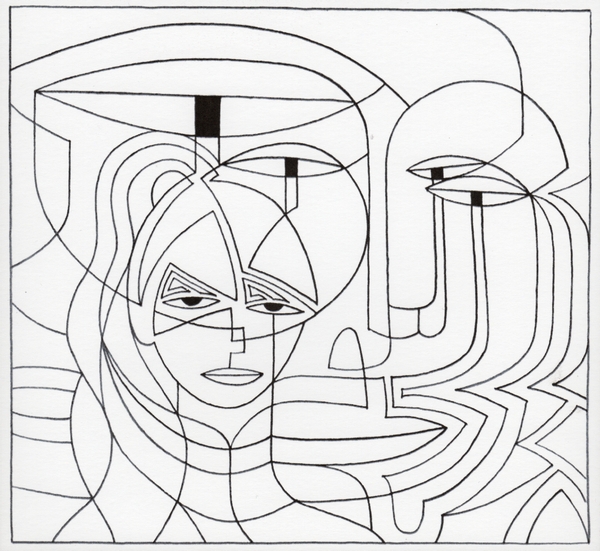 Dominic Boreham, Anima and Ally, 1992, pencil drawing, 20.6 x 22.7.jpg