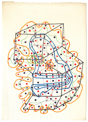 drawing (maze), c1960s-70s
