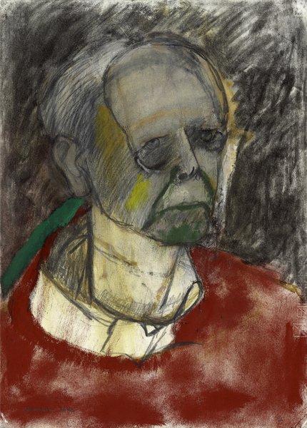 4 William Utermohlen, Self Portrait (Red), Oil on Canvas, 1996.jpg