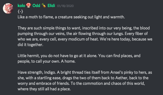a plot post reacting to a successful fate roll
