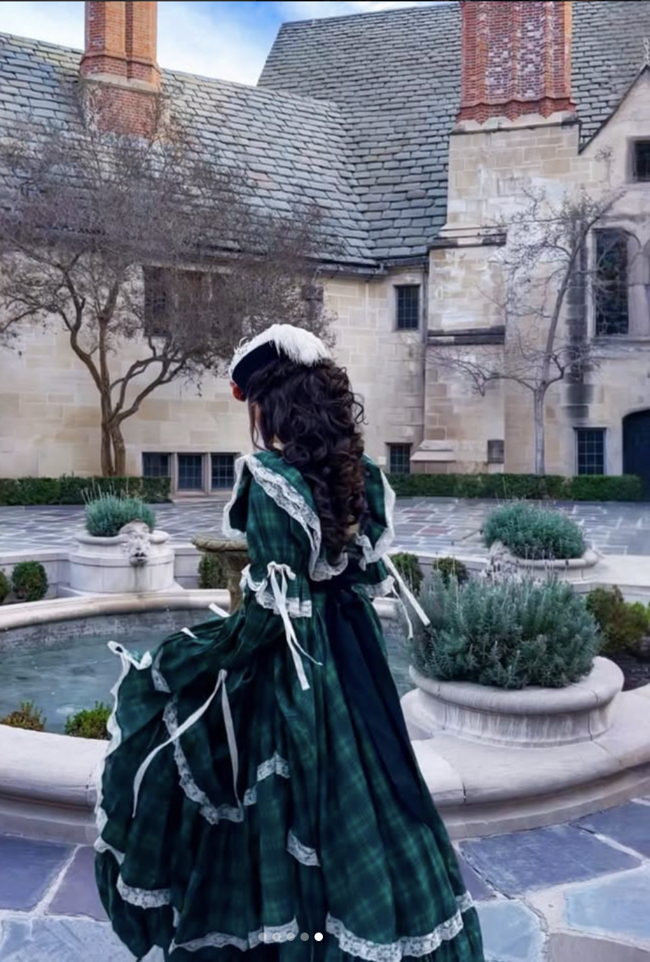 Selkie Christmas Plaid Waltz Dress