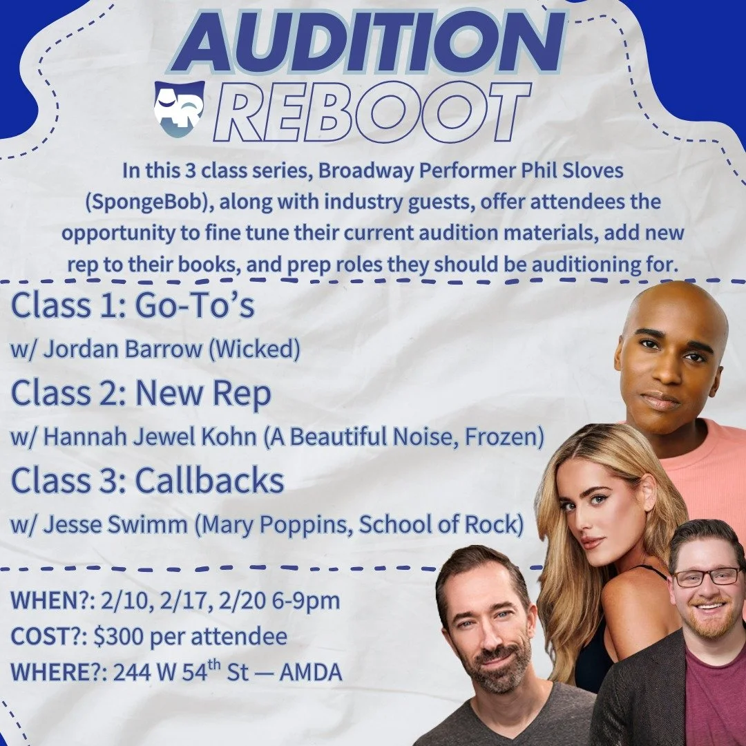 Welcome @jordant_b to the mix for our upcoming Audition Reboot Course starting THIS TUESDAY! 

Single class drop-in is now available. Don't miss a chance to work with these stellar artists!