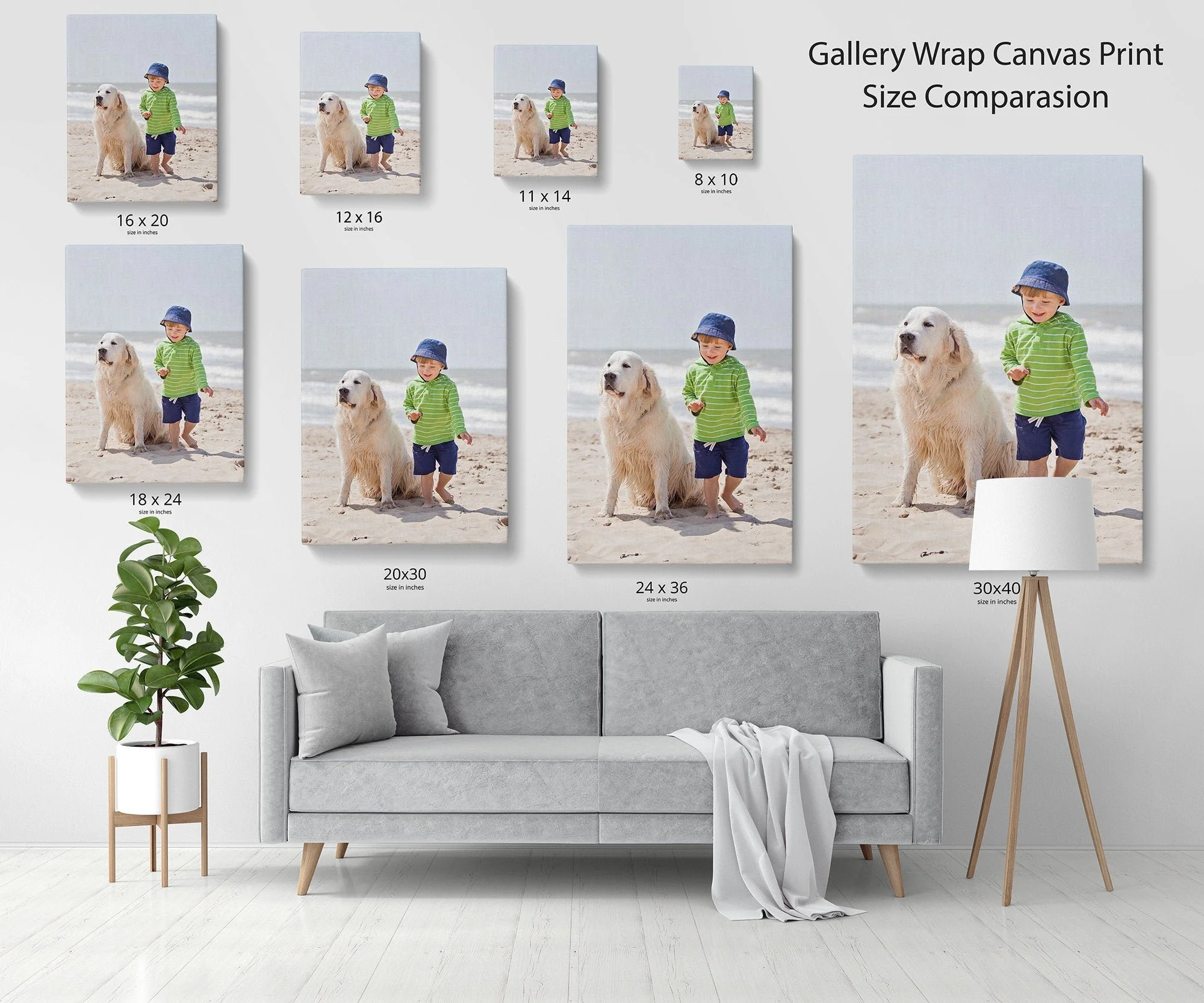 photo canvas, canvas, wall chart, custom sizing