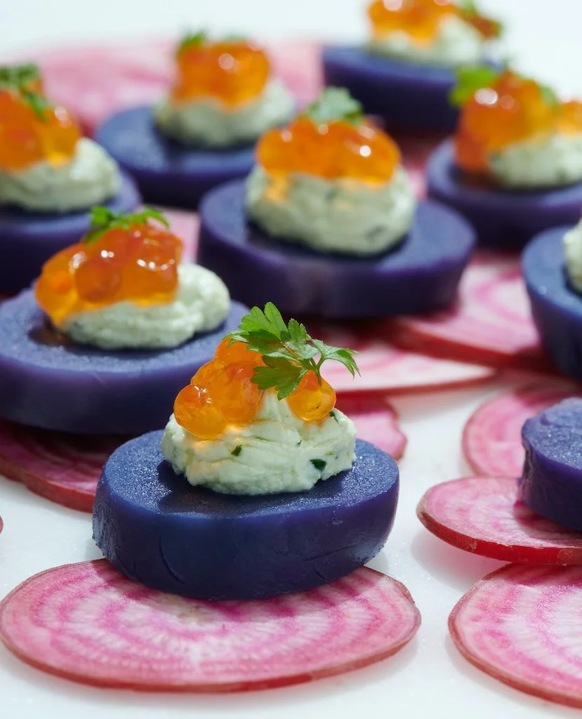 Loria Stern's Purple Potato Coins — Edible LA