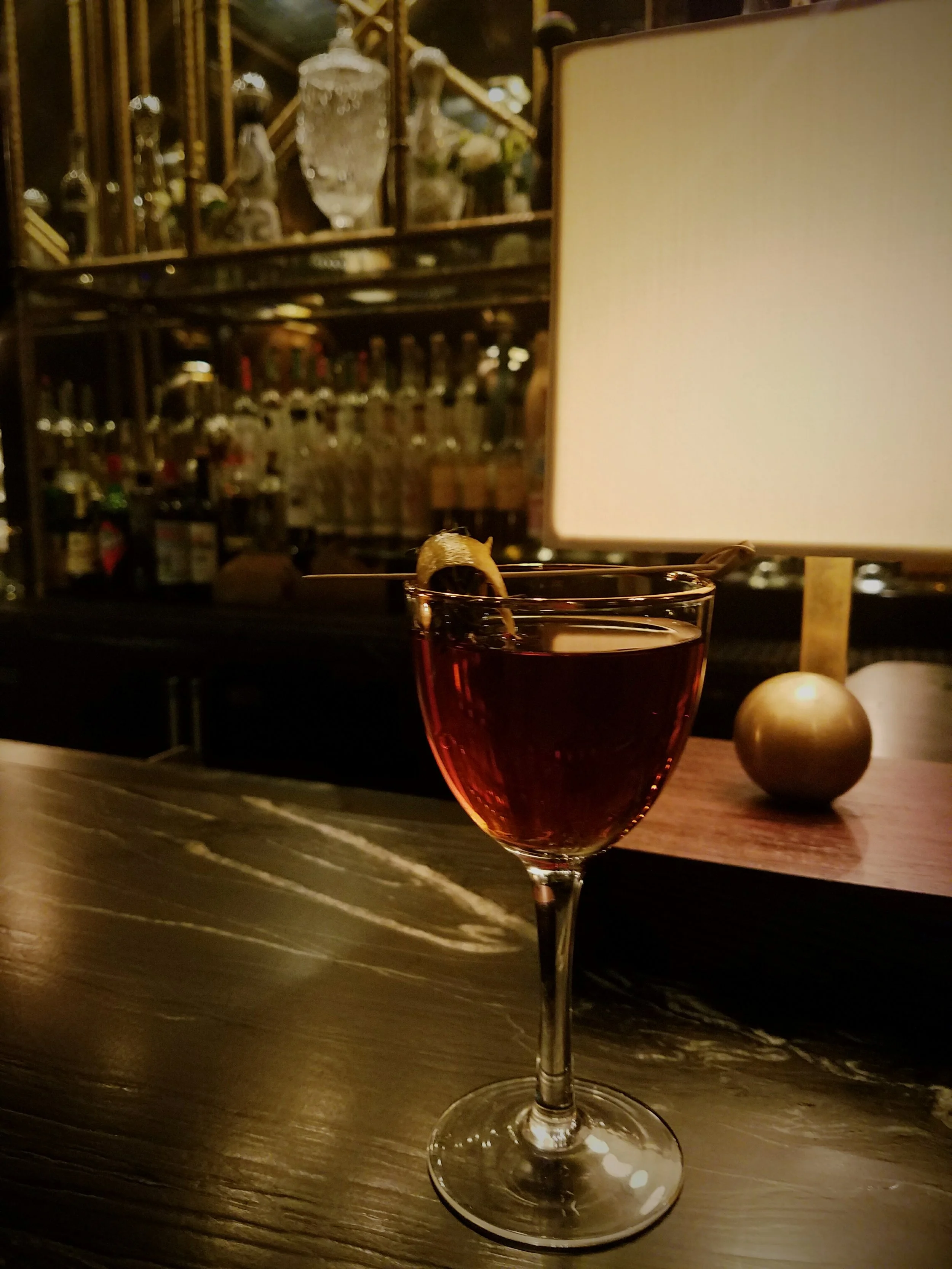 The Night manager cocktail, mezcal bar at laurel hardware
