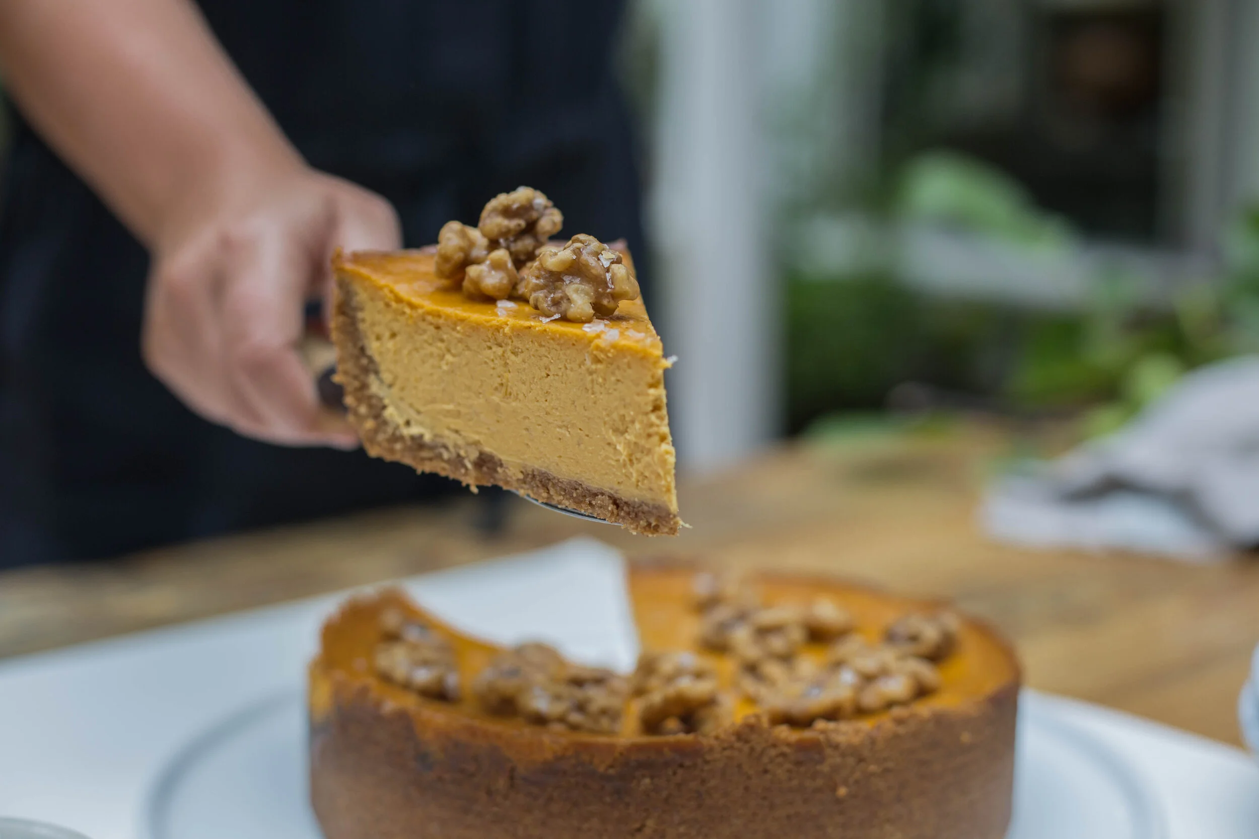 PumpkinMaple Cheesecake with Walnut Crust — Edible LA