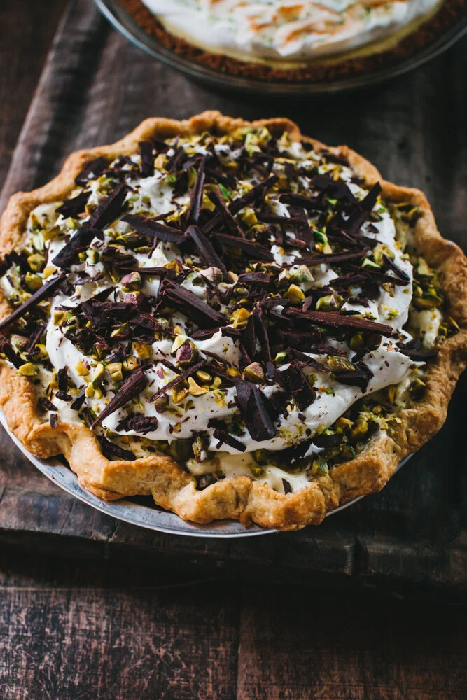 Rum Cream Pie with Pistachios and Chocolate — Edible LA