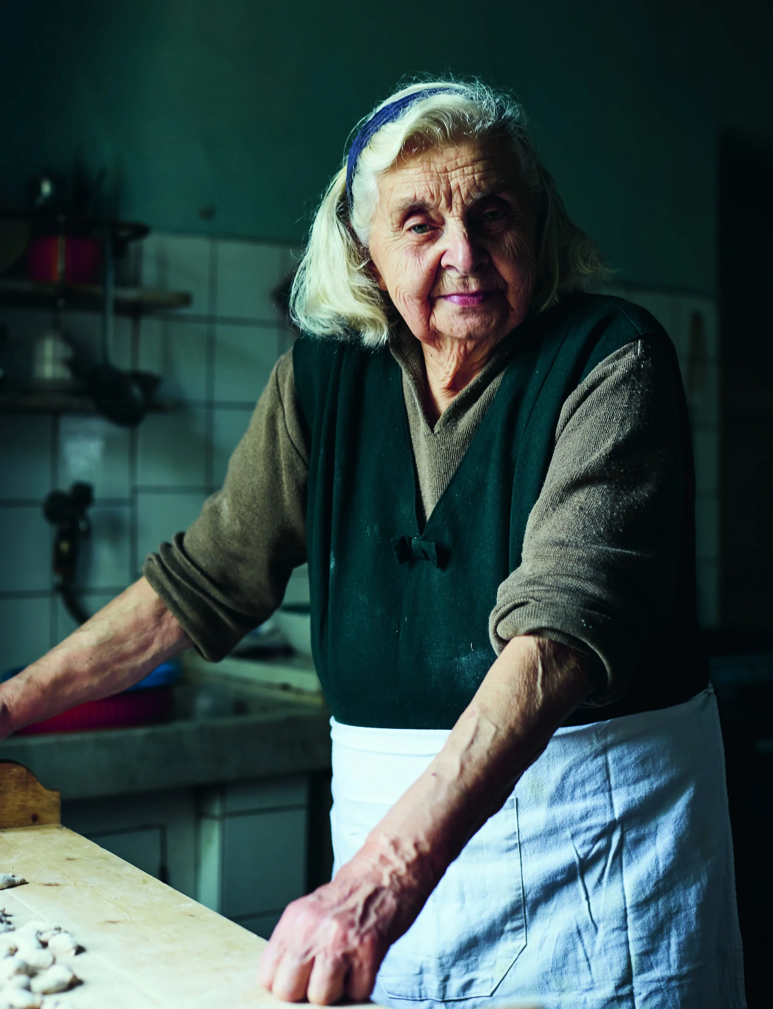 Pina's Chestnut Gnocchi with Pesto from Liguria from Pasta Grannies