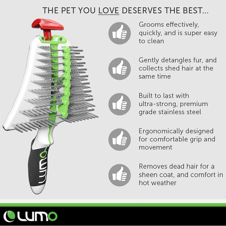 lumo dog brush