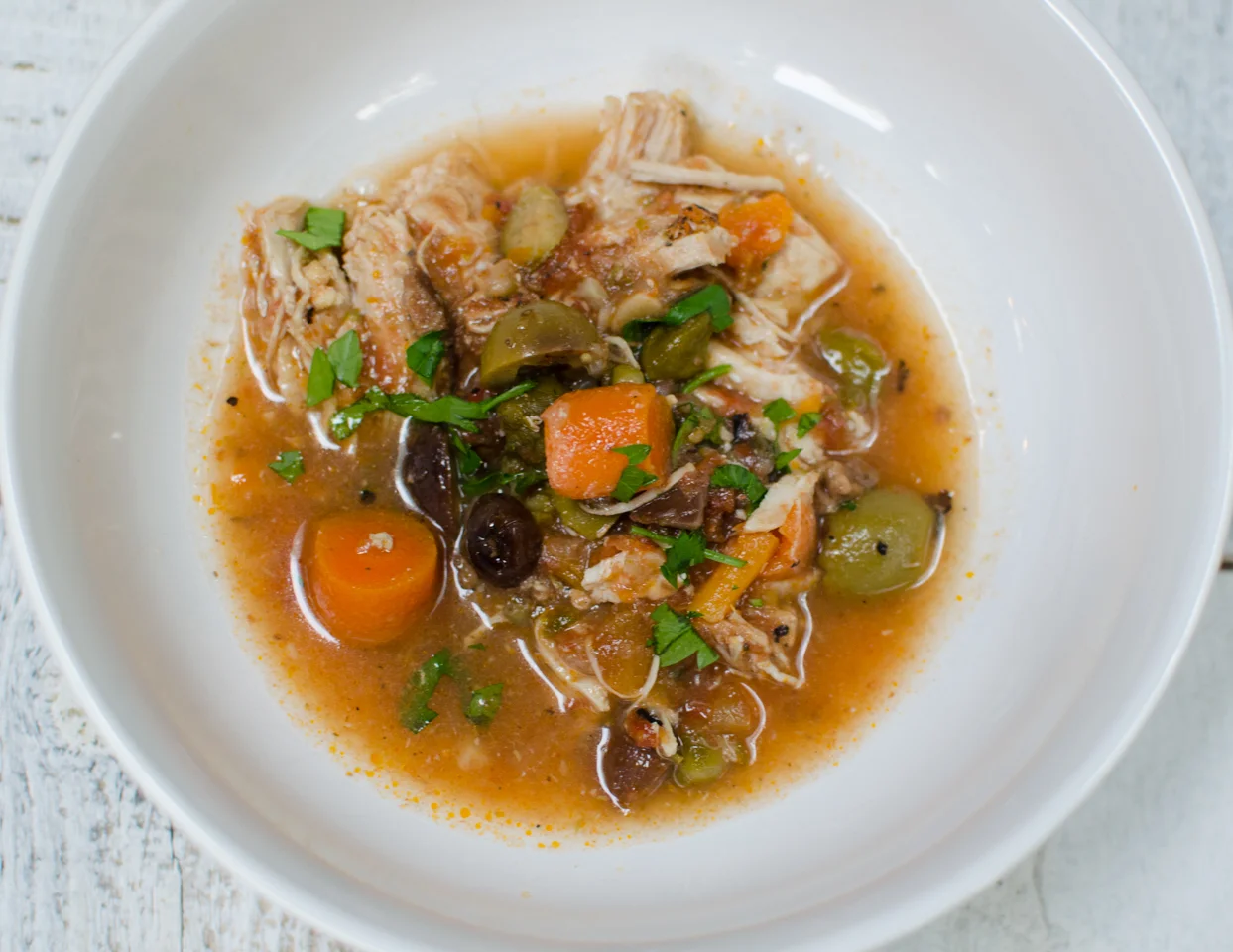 braised rosemary chicken with olives
