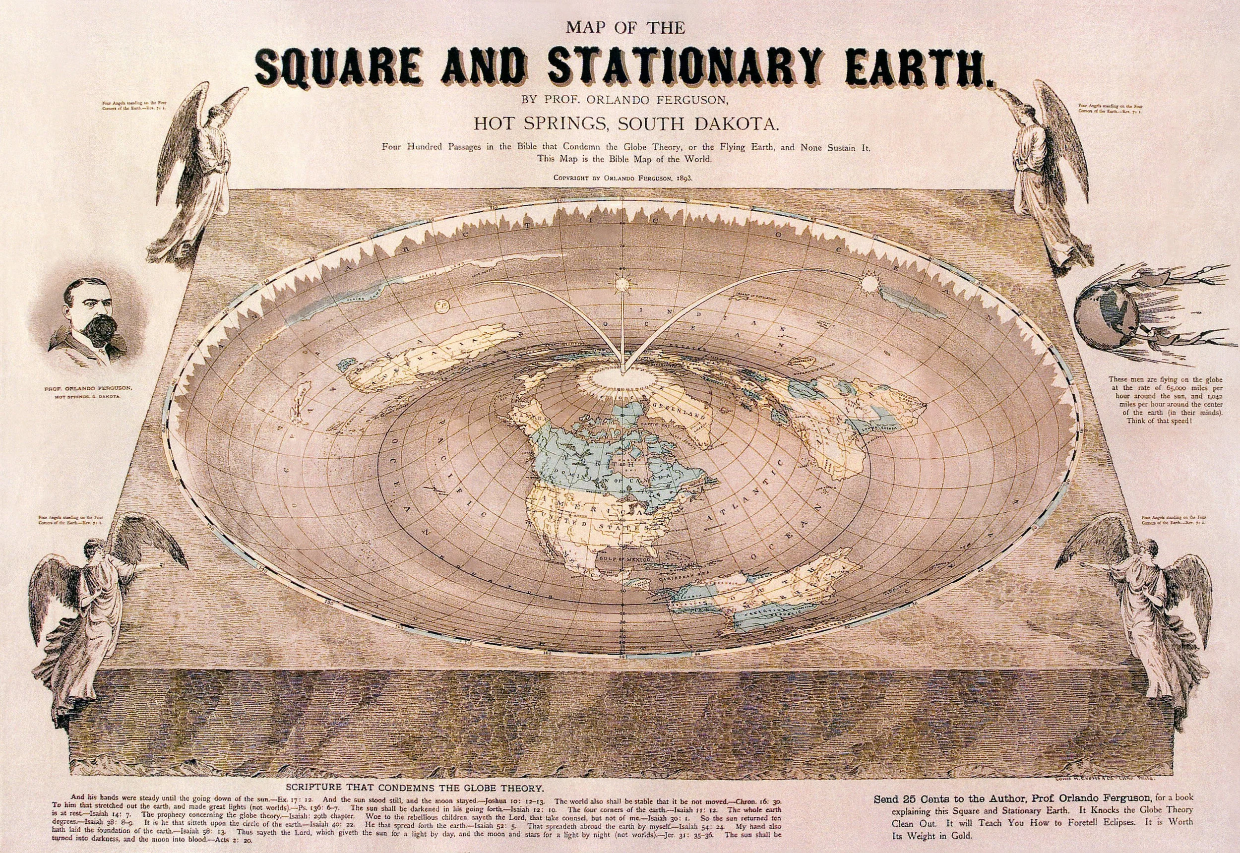 Flat Earth with the great wall of ice