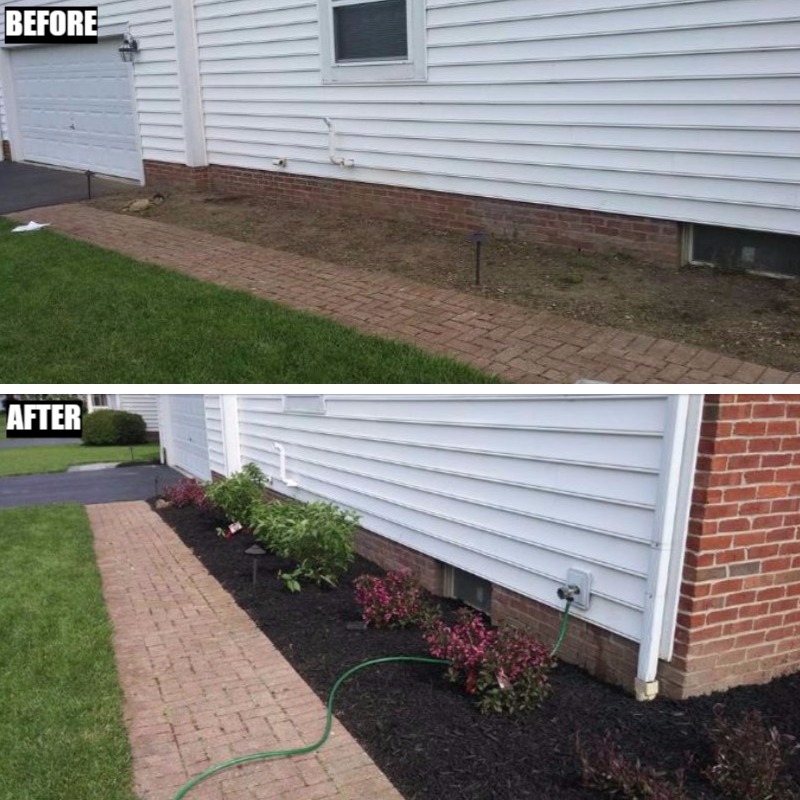 Here's Your Average Mulch Job Plus Plant Installation